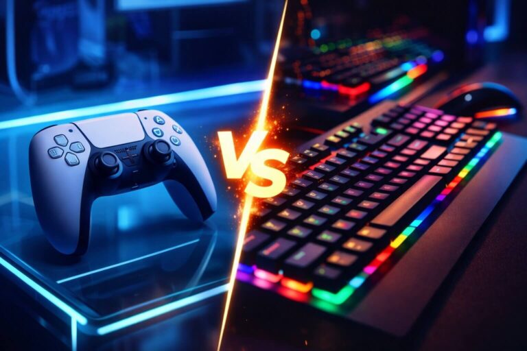 Conceptual image representing the GTA 6 crossplay PS5 PC debate.