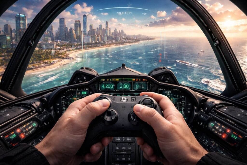 Using the best controller for GTA 6 PC to master complex flying and helicopter mechanics