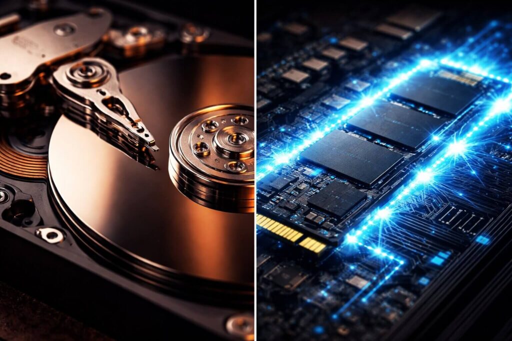 Comparing the PS4 mechanical hard drive to the PS5 SSD to explain why GTA 6 cannot run on older hardware