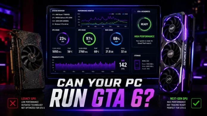 Can My PC Run GTA 6 graphics card compatibility tier list showing old vs new gaming GPUs